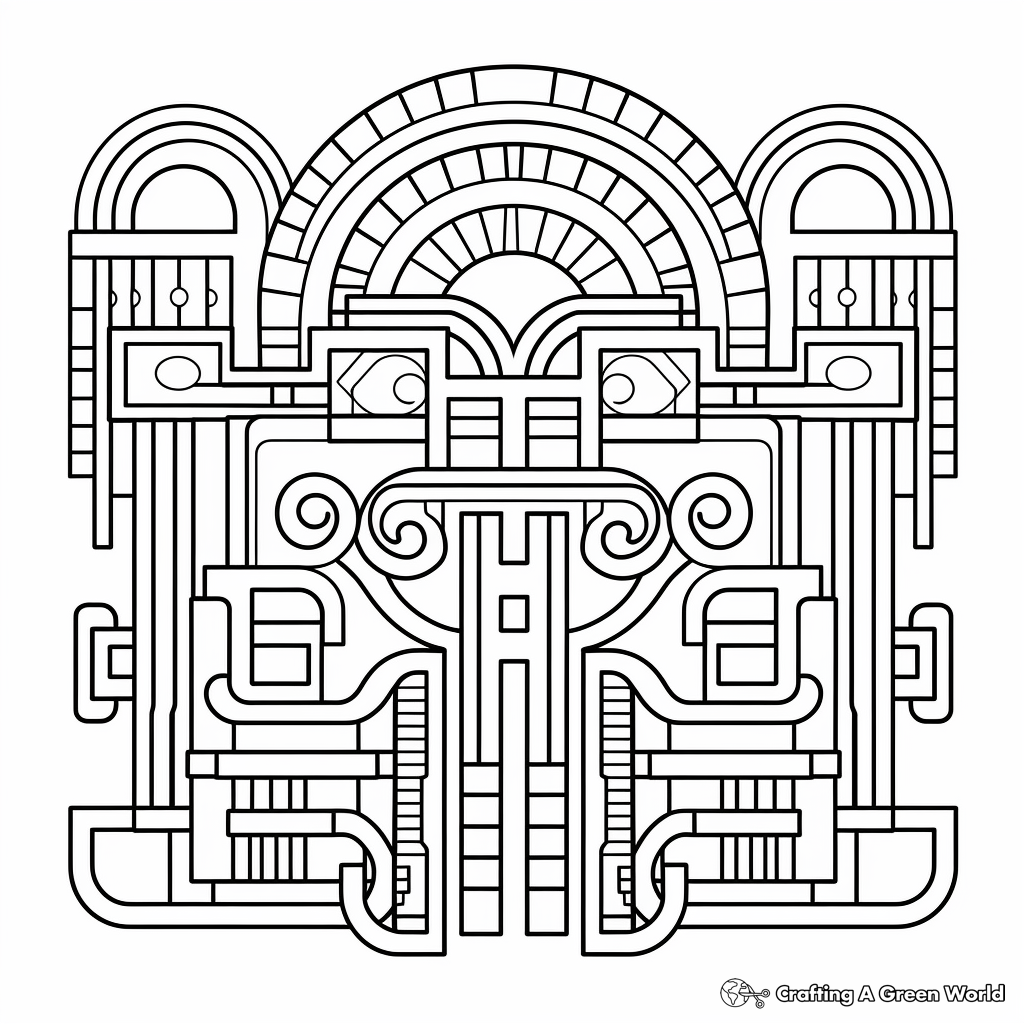 Geometric Symmetrical Coloring Pages 1