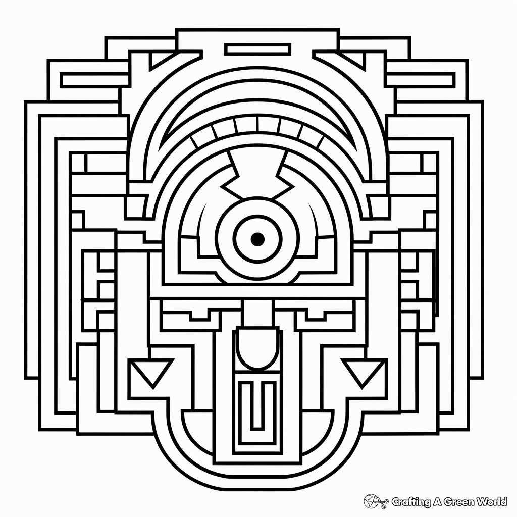 Geometric Symmetrical Coloring Pages 3