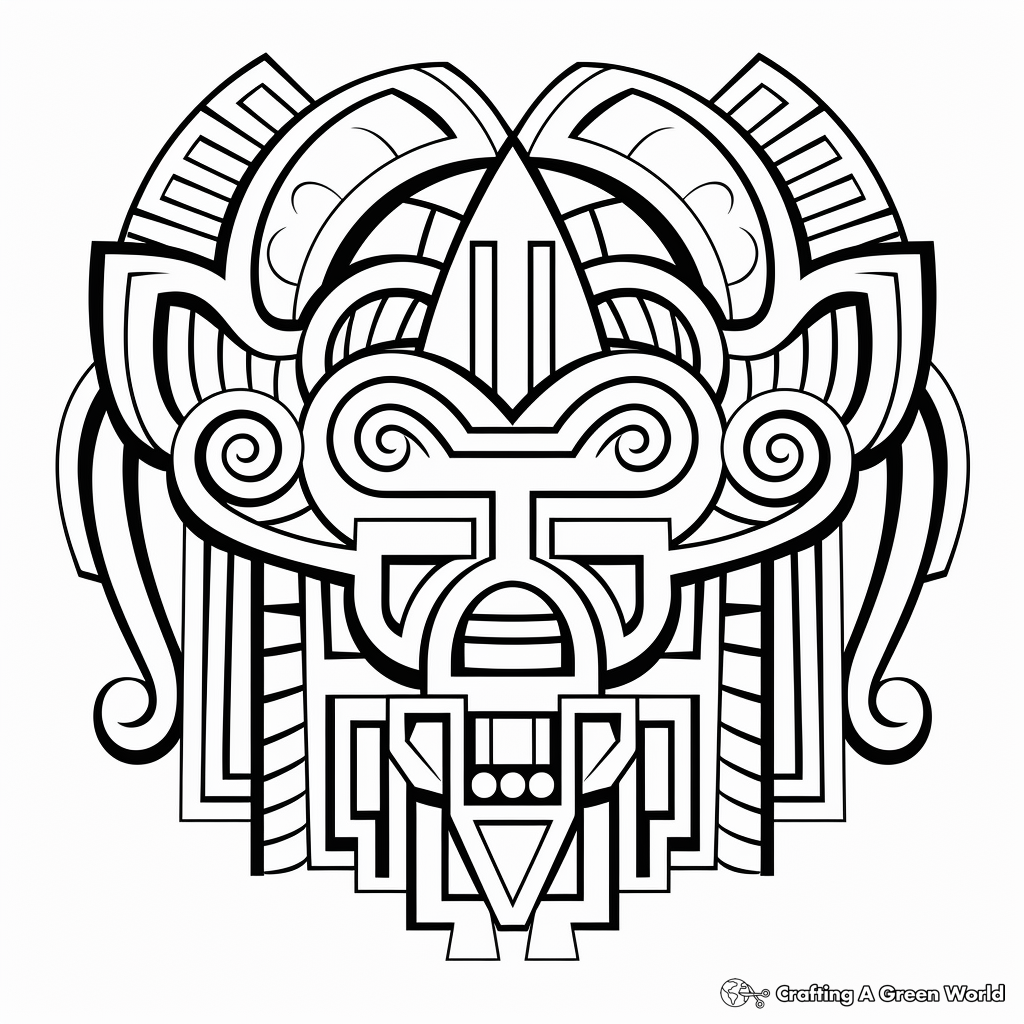 Geometric Symmetrical Coloring Pages 4