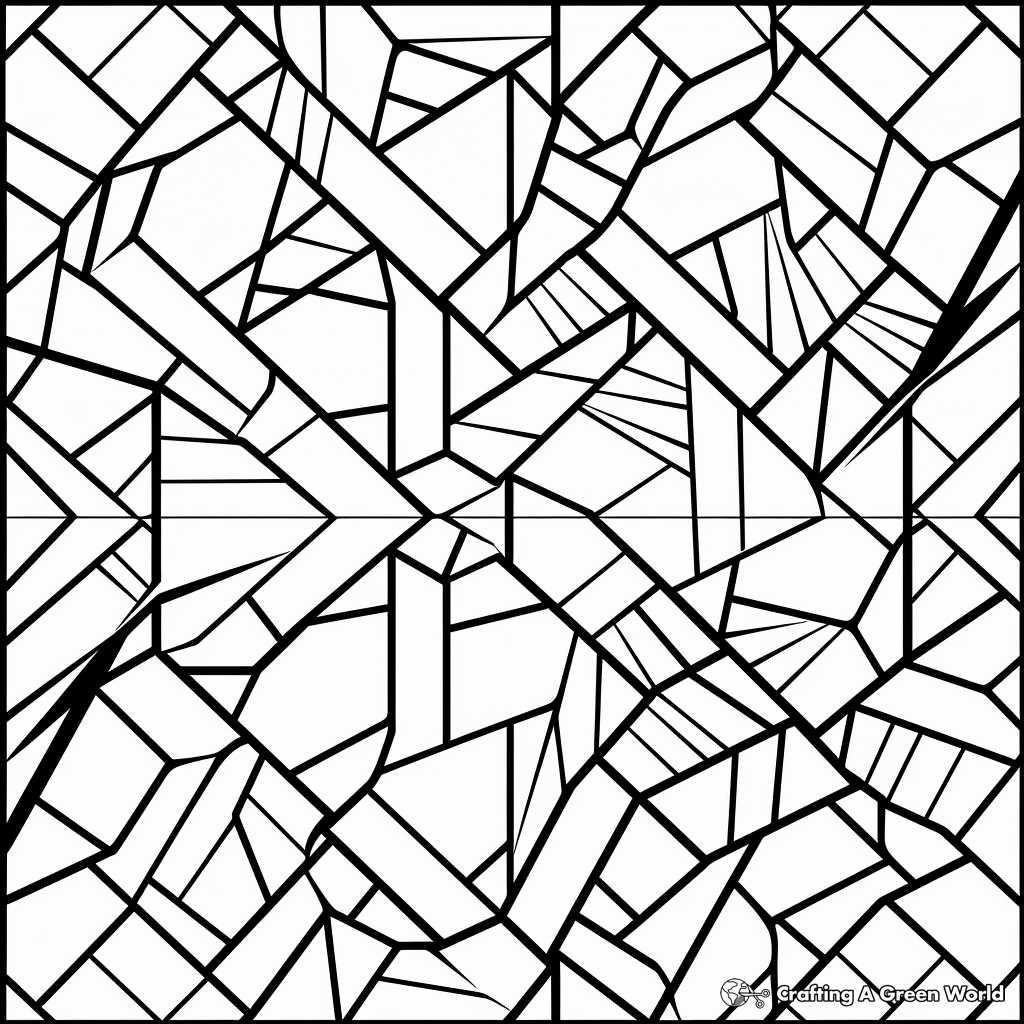 Geometric-Tessellation Coloring Pages for Math Lovers 2