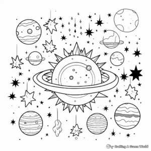 Geometric Universe Coloring: Solar System and Stars 3