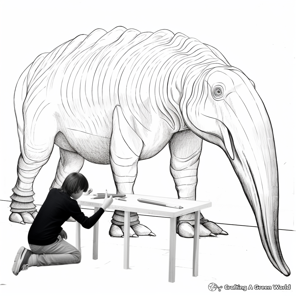 Giant Anteater Coloring Pages for Kids 1