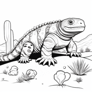Gila Monster Coloring Pages for Excitement 1