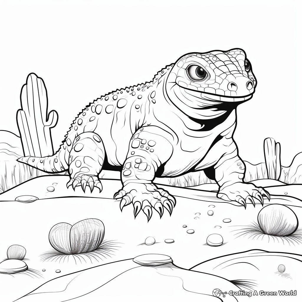 Gila Monster Coloring Pages for Excitement 2