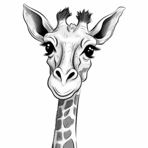 Giraffe's Long Neck Adaptation Coloring Pages 2