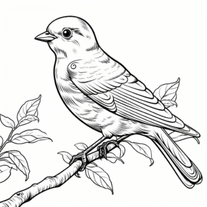 Gleaming Goldfinch Coloring Pages 3
