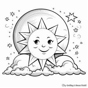 Glorious Sunrise Coloring Pages 1