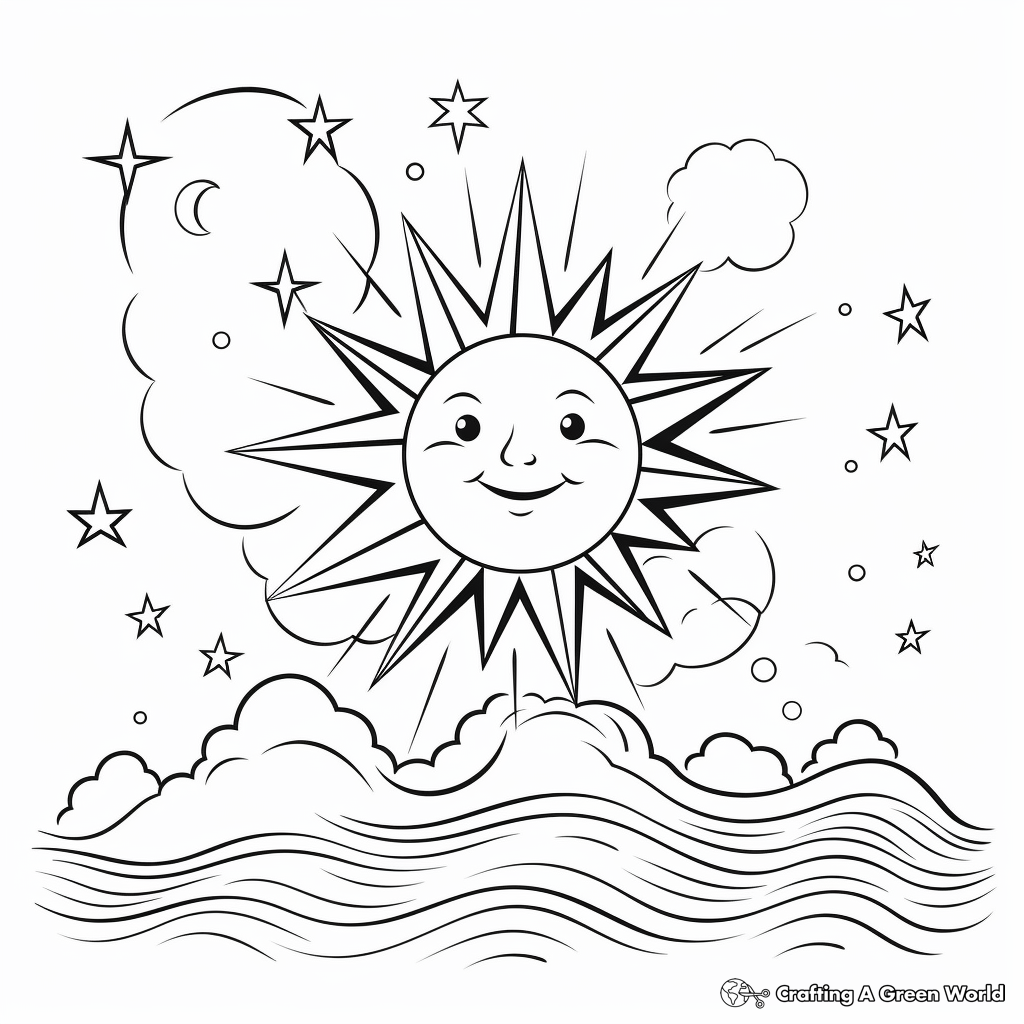 Glorious Sunrise Coloring Pages 3