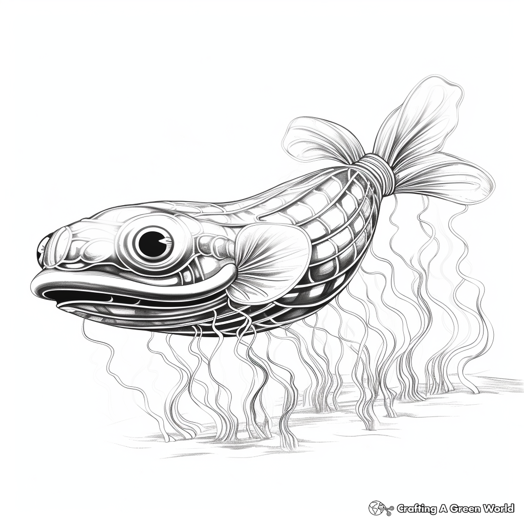 Glowing Electric Eel Coloring Pages 4