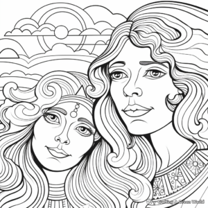 God Created Man and Woman Coloring Pages 1