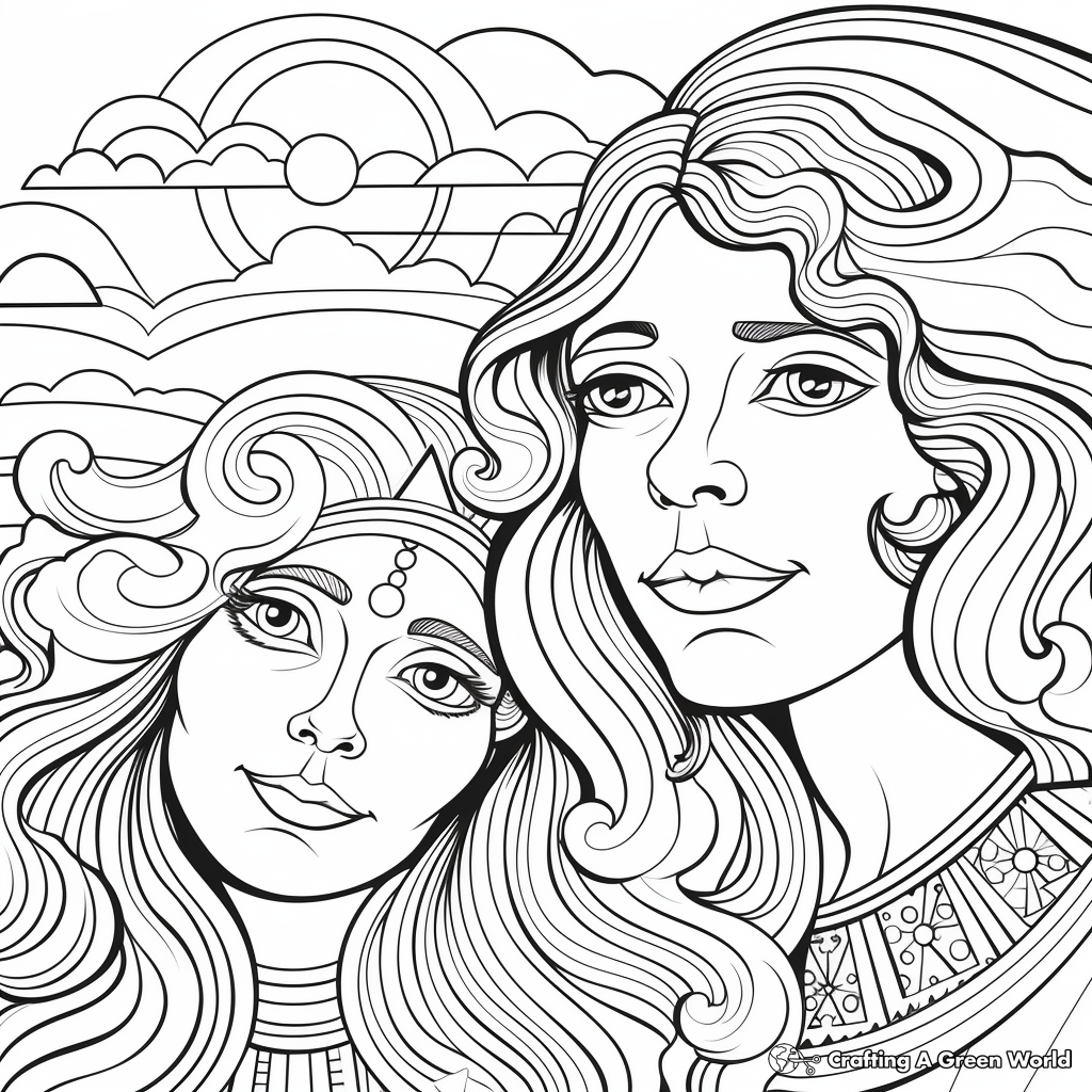 God Created Man and Woman Coloring Pages 1
