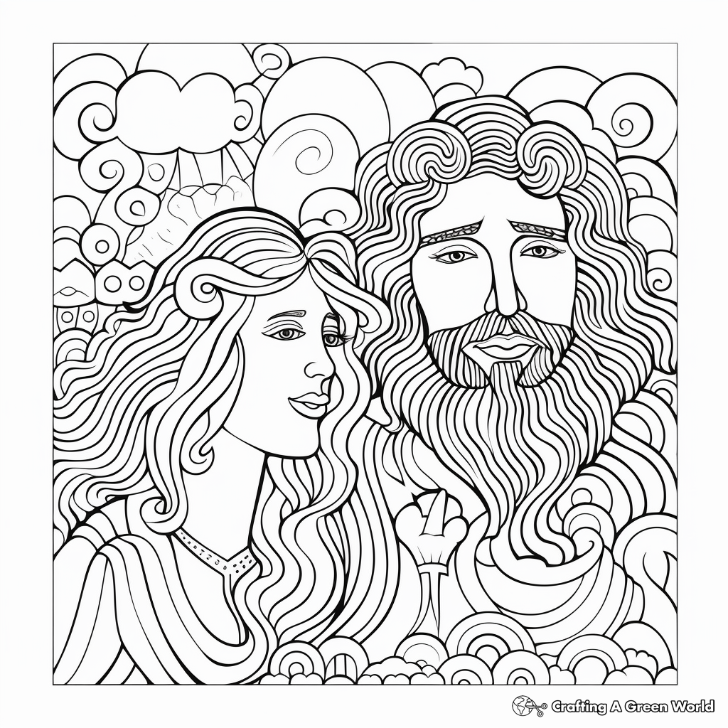 God Created Man and Woman Coloring Pages 3