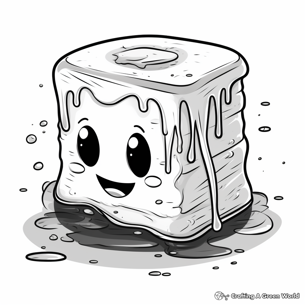Gooey Melted S'mores Coloring Pages 4