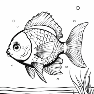 Gorgeous Bluegill Sunfish Coloring Pages 2