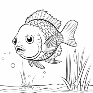 Gorgeous Bluegill Sunfish Coloring Pages 3