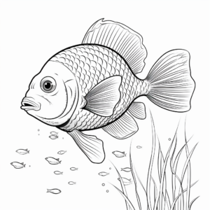 Gorgeous Bluegill Sunfish Coloring Pages 4