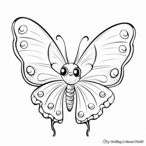 Gorgeous Butterfly Coloring Pages 2