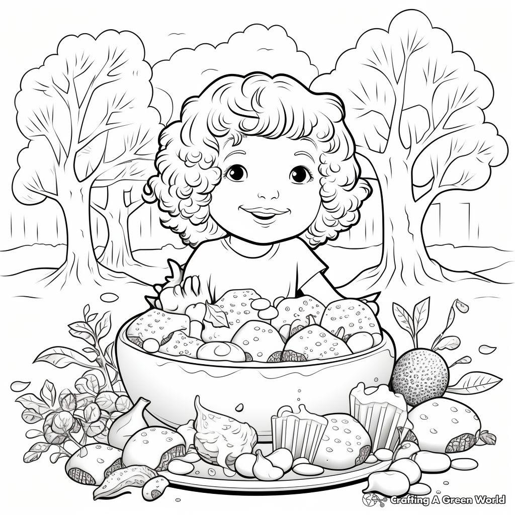 Gourmet Truffle Mac and Cheese Coloring Pages 2