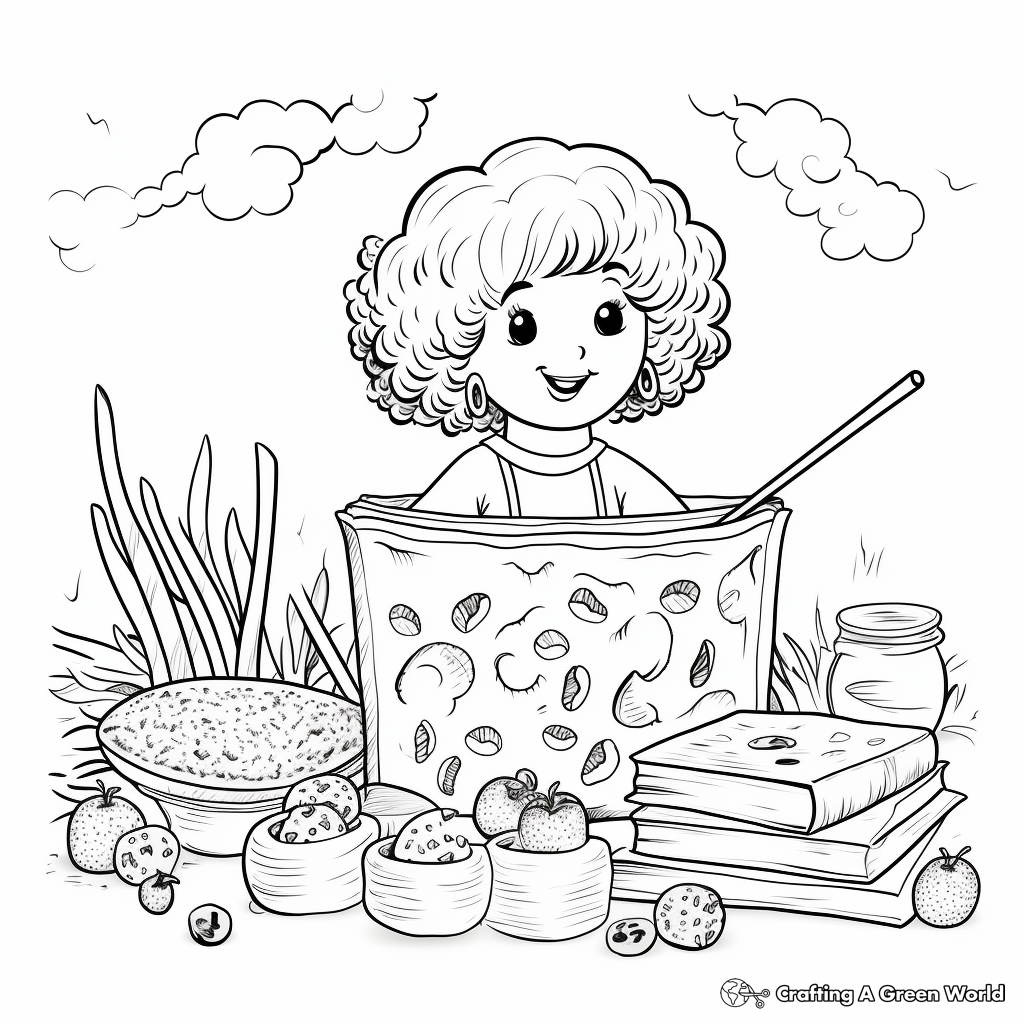 Gourmet Truffle Mac and Cheese Coloring Pages 3