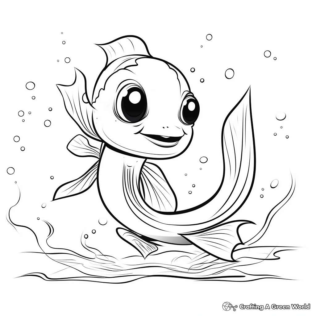 Greater Siren Salamander Coloring Pages 2
