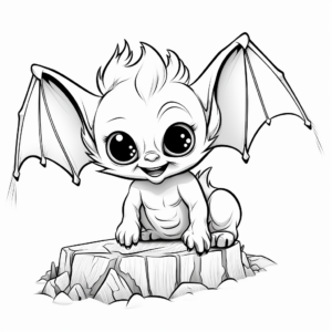 Growing Baby Bat Life Cycle Coloring Pages 1