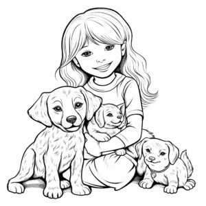 Guardian Angels of Animal Shelters Coloring Sheets 1