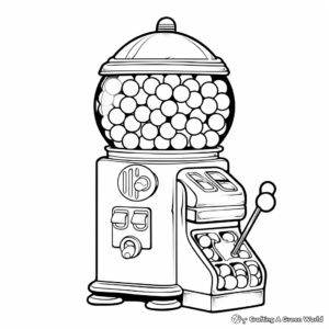 Gumball Machine Coloring Pages 3