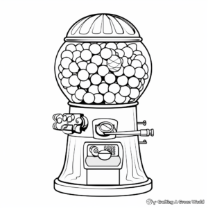 Gumball Machine Coloring Pages 4