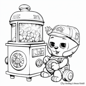 Gumball Machine Explosion Coloring Pages 2