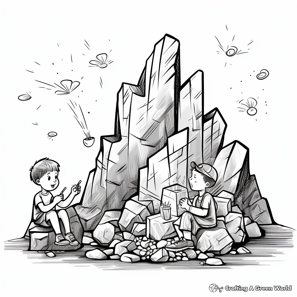 H2: Basalt Stone Coloring Pages for Budding Geologists 1
