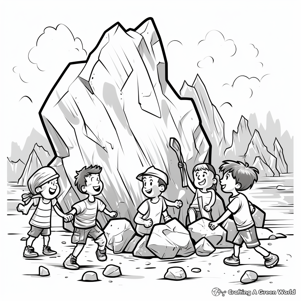 H2: Basalt Stone Coloring Pages for Budding Geologists 4