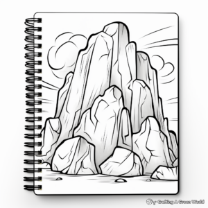 H2: Detailed Granite Rock Coloring Pages 1