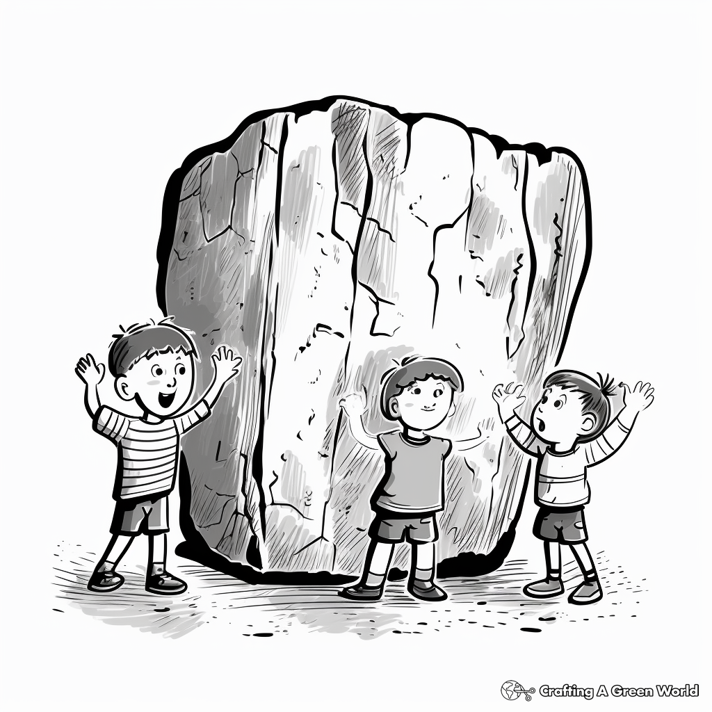 H2: Detailed Granite Rock Coloring Pages 2