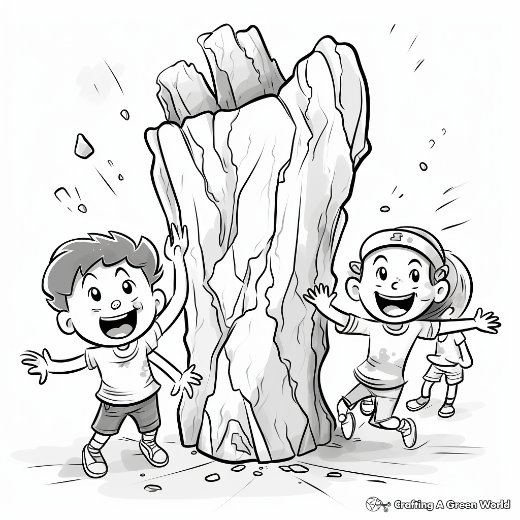 H2: Gypsum Rock Coloring Pages for Kids 3