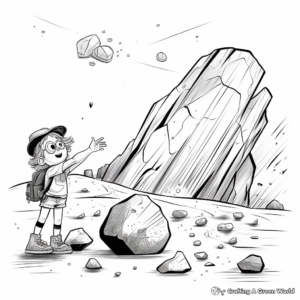 H2: Mysterious Obsidian Rock Coloring Pages 1