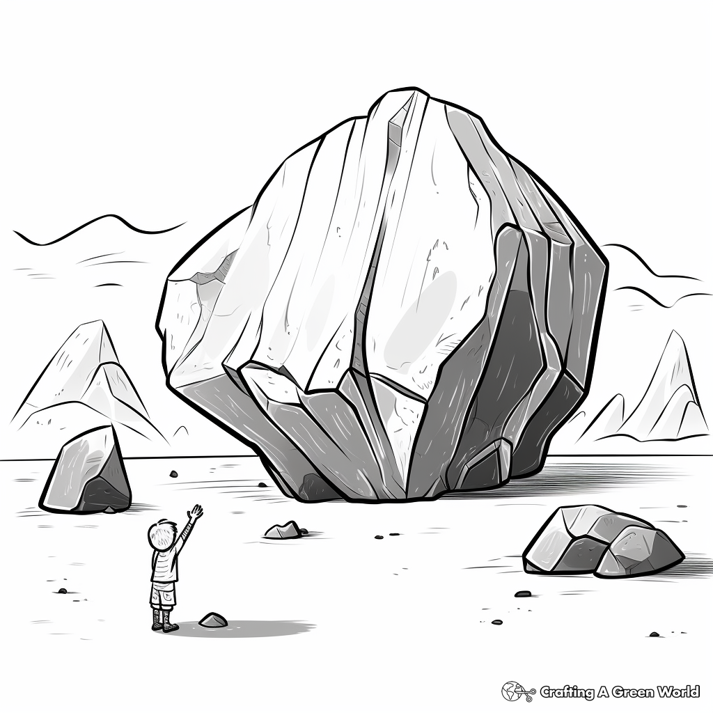 H2: Mysterious Obsidian Rock Coloring Pages 2