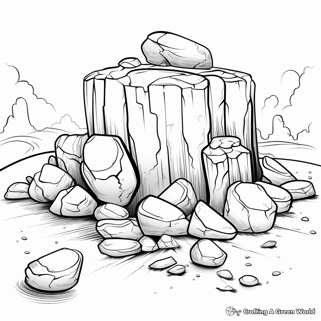 H2: Sedimentary Rock Coloring Pages 2