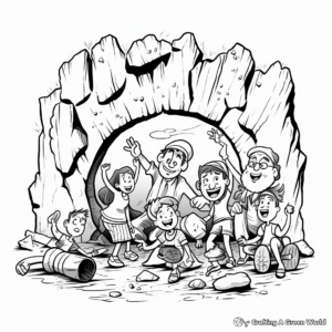 H2: Teach Kids about the Earth's Crust with 'Basement Rock' Coloring Pages 1