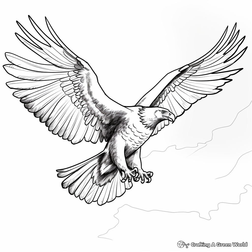 Hand-drawn Osprey Coloring Pages for Artists 4