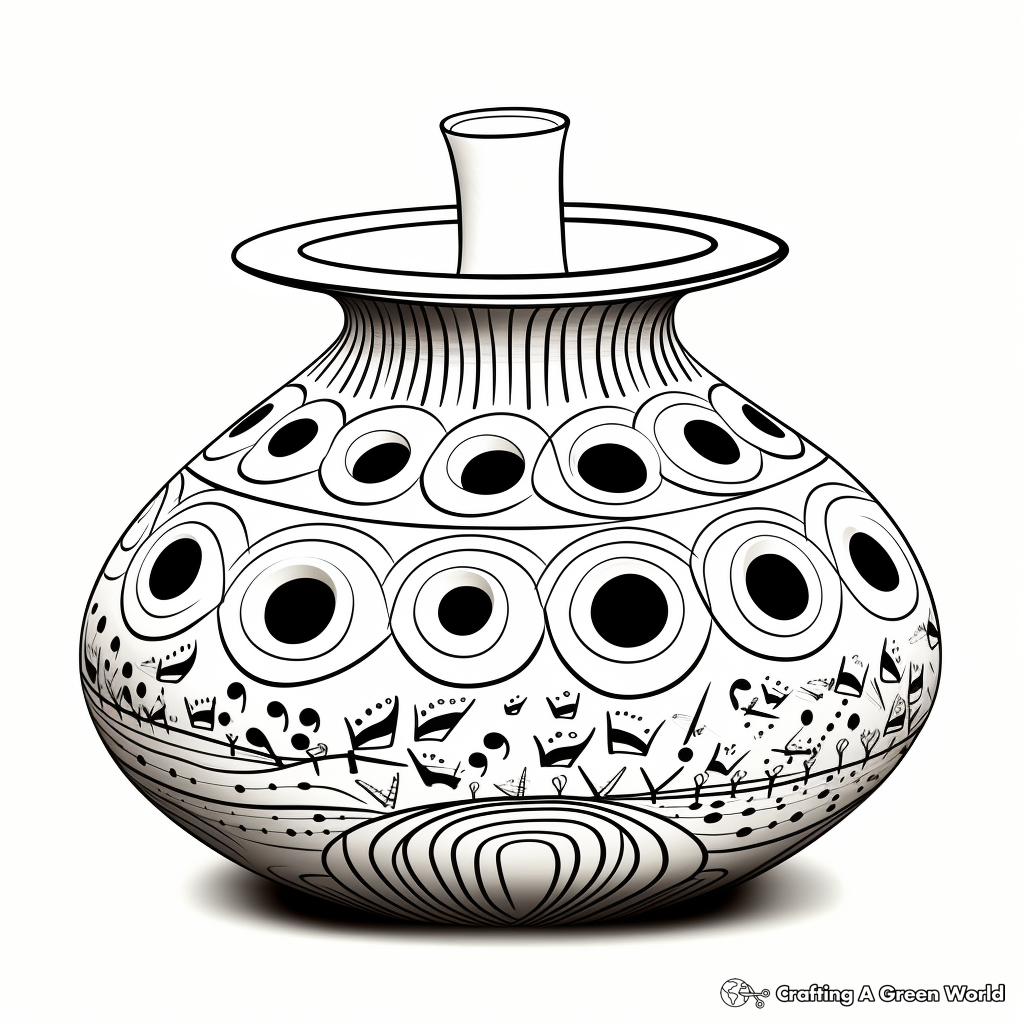 Handcrafted Clay Pot Bird Feeder Coloring Pages 2