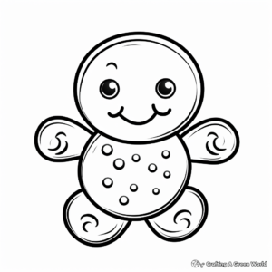 Handmade Gingerbread Cookie Coloring Pages 3