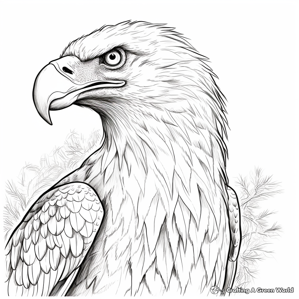 Handsome Lammergeier Vulture Coloring Page 3