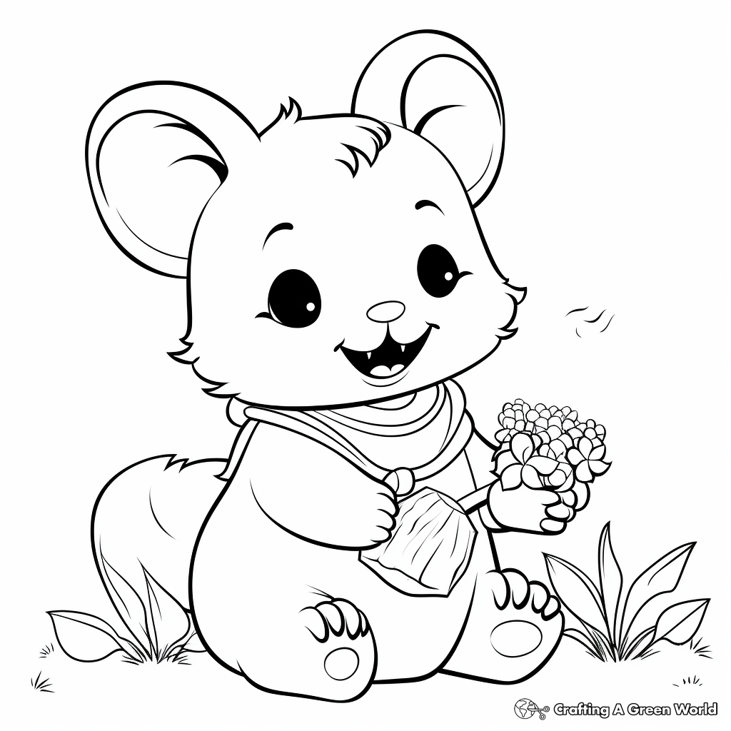 Happy Chinchilla Day Celebration Coloring Pages 4