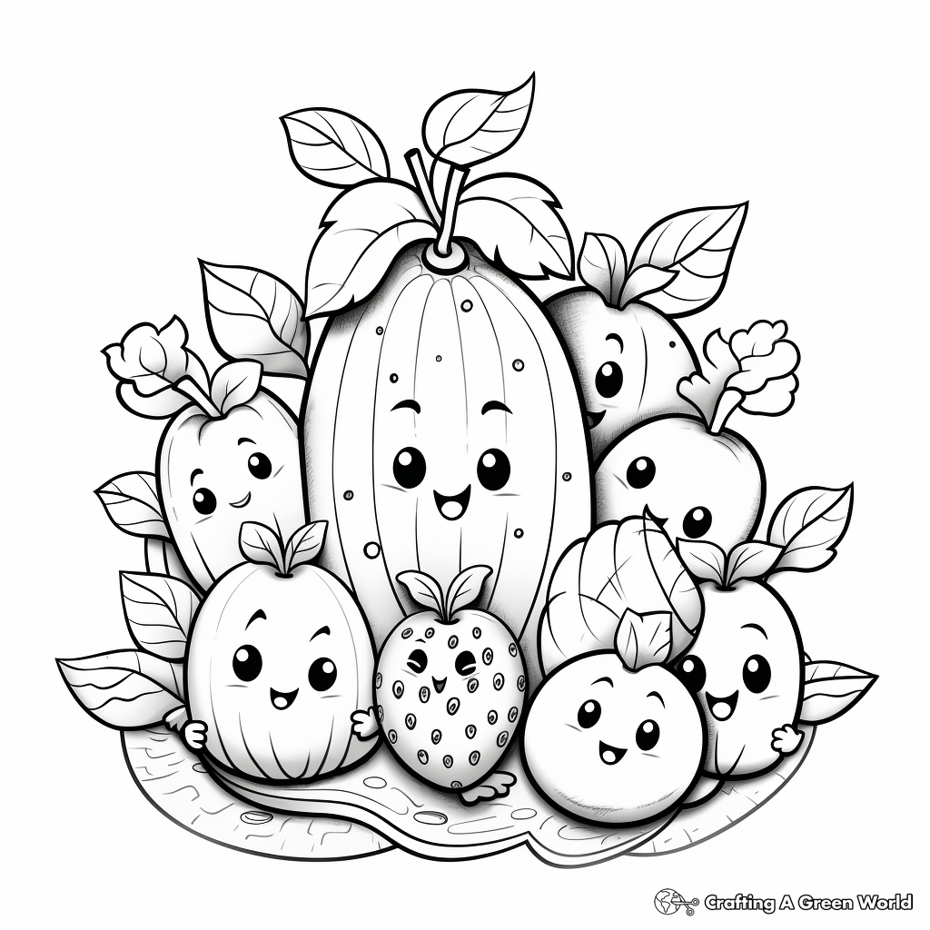 Harmonious 'Self-Control' Fruit of the Spirit Coloring Pages 2