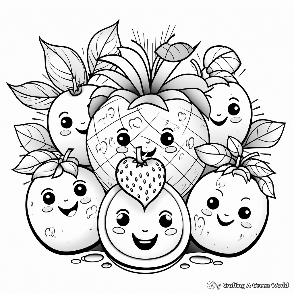 Harmonious 'Self-Control' Fruit of the Spirit Coloring Pages 3