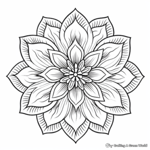 Harmony-Inducing Yoga Mandala Coloring Sheets 4