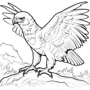 Hawk and Prey Coloring Pages for Drama Lovers 1