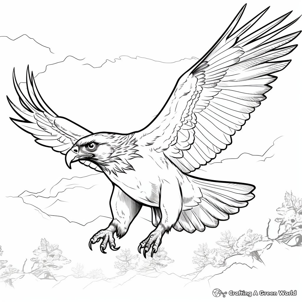 Hawk and Prey Coloring Pages for Drama Lovers 2