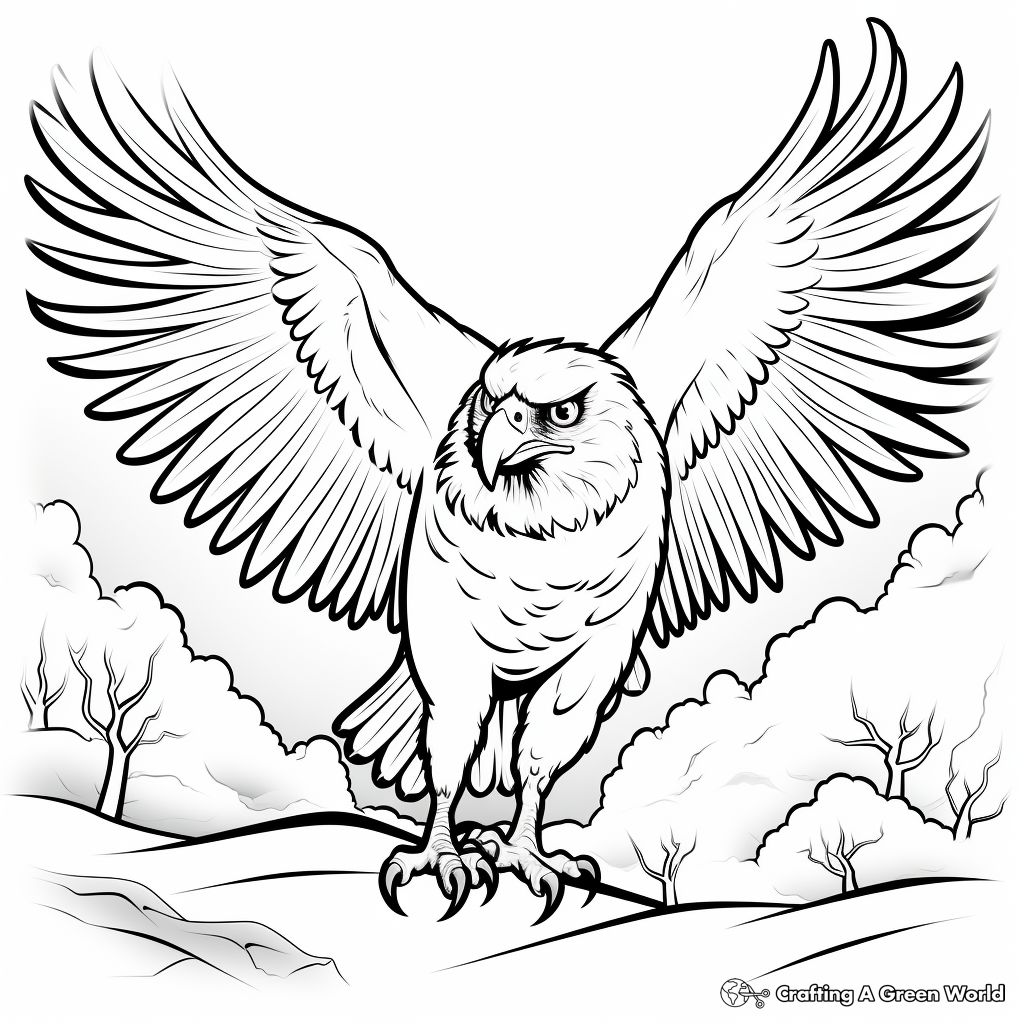 Hawk and Prey Coloring Pages for Drama Lovers 3
