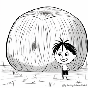 Hay Bale Labyrinth Coloring Pages 1